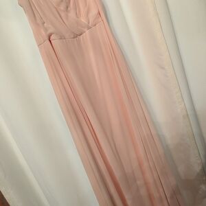 Bill Levkoff Blush Maxi Dress